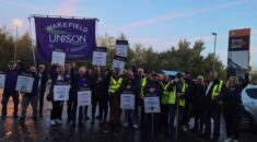 First morning of strike action at the National Coal Mining Museum