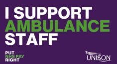 I support ambulance staff. Put NHS pay right