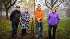 UNISON activists planting trees in Harrogate