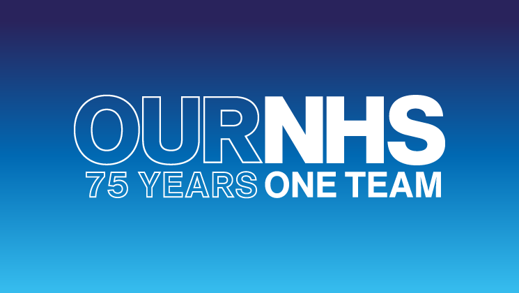 Happy birthday NHS - our NHS - one team graphic